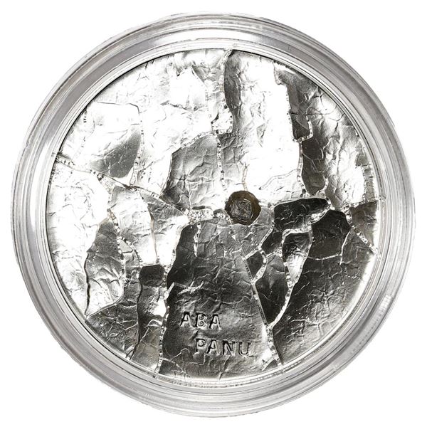 Cook Island $5 Aba Panu Meteorite 1oz. Silver Coin w/ Box