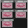 Image 2 : (5) Consecutive 1914 China Bank of Communications 10 Yuan Notes PMG Choice Unc. 64EPQ