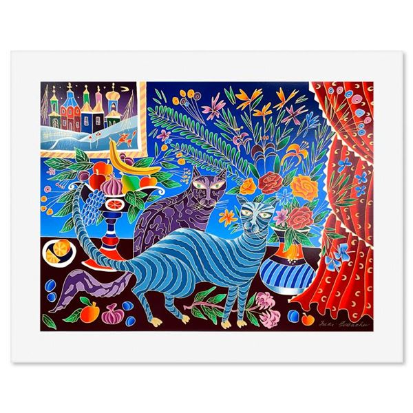 Yuri Gorbachev "Two Cats" Poster Serigraph on Paper