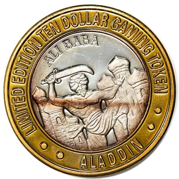 .999 Silver Aladdin Resort Casino Las Vegas, NV $10 Limited Edition Gaming Token
