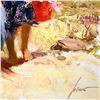 Image 2 : Pino (1939-2010) "Gathering Wildflowers" Limited Edition Giclee on Canvas