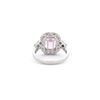 Image 4 : 14KT White Gold 4.18 ctw Kunzite and Diamond Ring