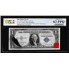 Image 1 : 1935E $1 Silver Certificate Note Ink Smear Error PCGS Choice Unc 63PPQ w/BEP Sticker