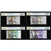 Lot of 2014 Kuwait 1/4, 1/2, 1 & 5 Dinar Notes PCGS Gem Uncirculated 66PPQ