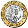 .999 Silver Four Queens Casino Hotel Las Vegas $10 Limited Edition Gaming Token