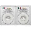 Image 1 : Lot of 2017-2018-Mo Mexico Proof 1/10 oz Silver Libertad Coins PCGS PR69DCAM