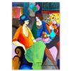 Image 1 : Itzchak Tarkay (1935-2012) "Chit Chat" Original Mixed Media on Board