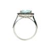 Image 3 : 18KT White Gold 3.02 ctw Aquamarine, Sapphire, and Diamond Ring
