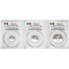 Image 1 : Lot of 2016-Mo Mexico Proof 1/20, 1/10 and 1/4 oz Silver Libertad Coins PCGS PR69DCAM