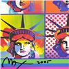 Image 2 : Peter Max "Liberty and Justice" Poster Lithograph on Paper