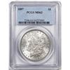 Image 1 : 1897 $1 Morgan Silver Dollar Coin PCGS MS63