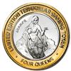 Image 1 : .999 Silver Four Queens Casino Hotel Las Vegas $10 Limited Edition Gaming Token