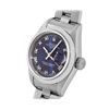 Image 3 : Rolex Ladies Stainless Steel Blue Roman Date Wristwatch