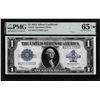 1923 $1 Horse Blanket Silver Certificate Note Fr.237 PMG Gem Uncirculated 65EPQ*