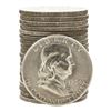 Image 1 : Roll of (20) 1954-S Brilliant Uncirculated Franklin Half Dollar Coins