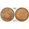 Image 1 : OTTOMAN TURKEY: Abdul Aziz, 1861-1876, AE 10 para, Kostantiniye, AH1277 year 4, PCGS PF63 RB