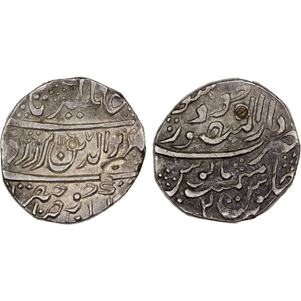INDIA: JODHPUR: AR rupee (11.17g), Jodhpur, AH1167 year 2, VF-XF