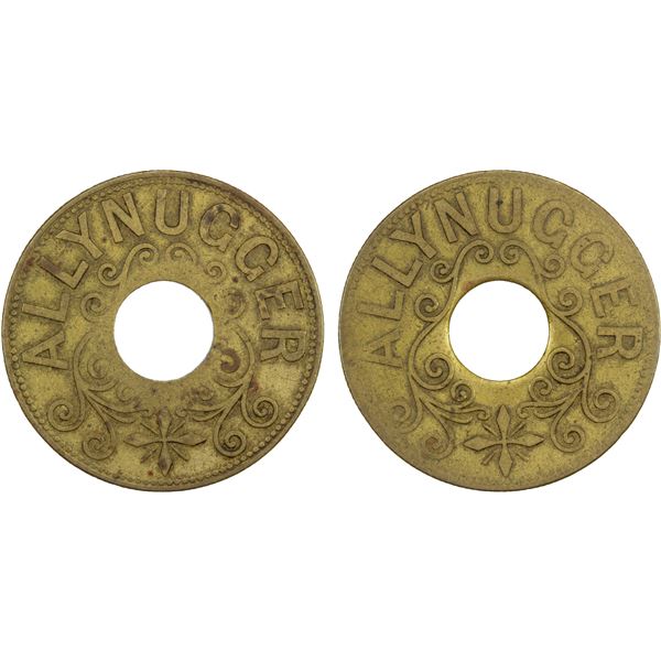 BRITISH INDIA: brass tea token (6.54g), ND (1900-1903), attractive F-VF