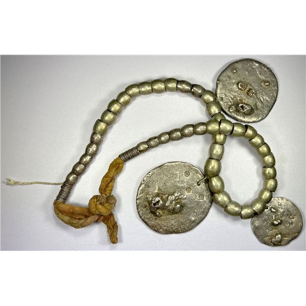 BURMA: silver necklace (620g), VF-XF