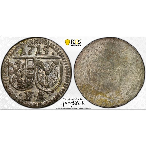 AUSTRIA: SALZBURG: Franz Anton von Harrach, 1709-1727, AR pfennig, 1715, PCGS MS64
