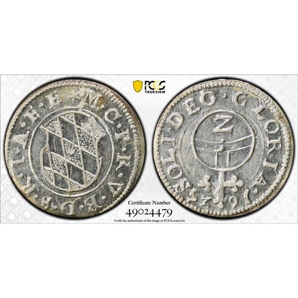 GERMANY: BAVARIA: Maximilian I, 1623-1651, AR 2 kreuzer, Munich, 1625, PCGS MS63
