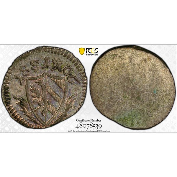 GERMANY: NUREMBERG: Free City, BI pfennig, 1806, PCGS MS64