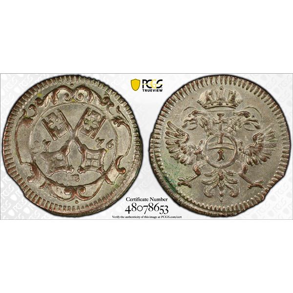 GERMANY: REGENSBURG: Free City, BI kreuzer, 1776, PCGS MS64