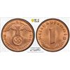 Image 1 : GERMANY: Thrid Reich, AE reichspfennig, 1939-D, PCGS MS65 RB