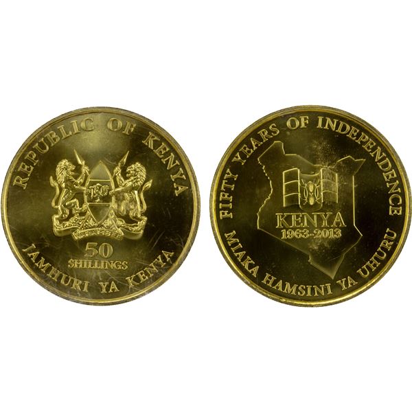 KENYA: Republic, 50 shillings, 2013, Choice Unc