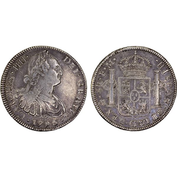 MEXICO: Carlos IV, 1788-1808, AR 8 reales, 1796-Mo, VF