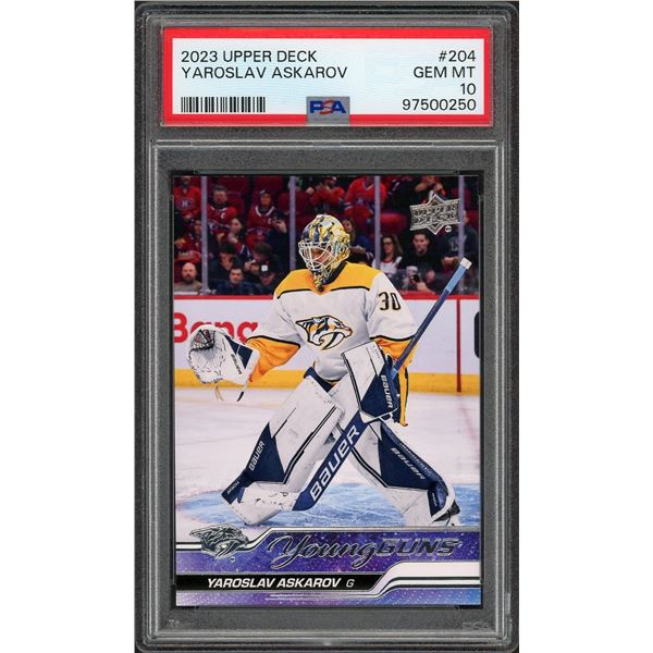 2023 Upper Deck Young Guns Yaroslav Askarov - PSA 10