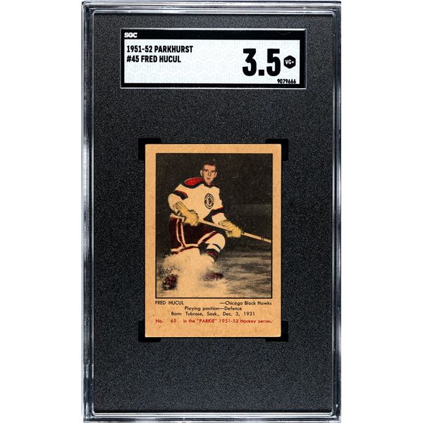 1951-52 Parkhurst #45 Fred Hucul RC (SGC 3.5)