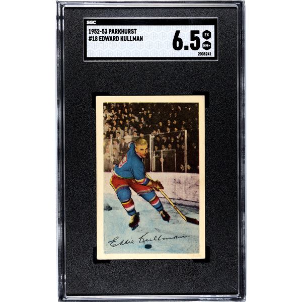 1952-53 Parkhurst #18 Ed Kullman (SGC 6.5)