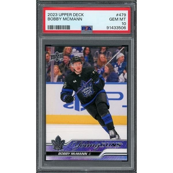 2023 Upper Deck Young Guns Bobby McMann - PSA 10