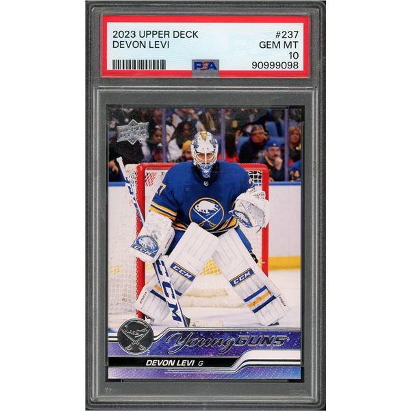 2023 Upper Deck Young Guns Devon Levi - PSA 10