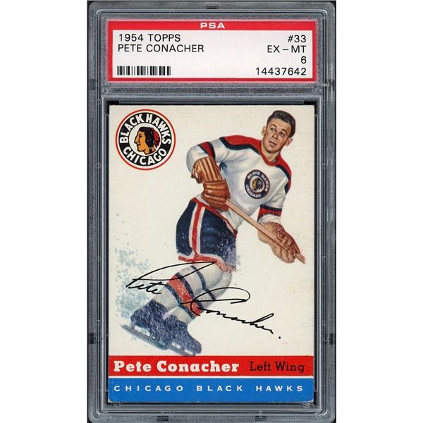 1954-55 Topps #33 Pete Conacher (PSA 6)