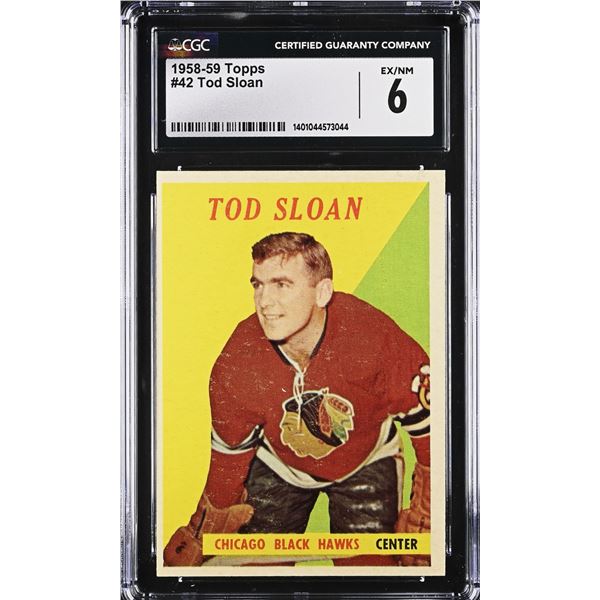 1958-59 Topps #42 Tod Sloan (CGC 6)