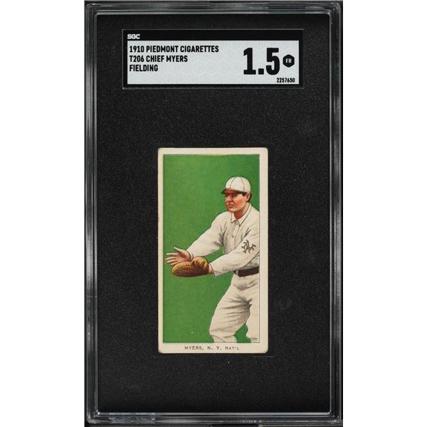 1909-11 T206 Chief Meyers (SGC 1.5)