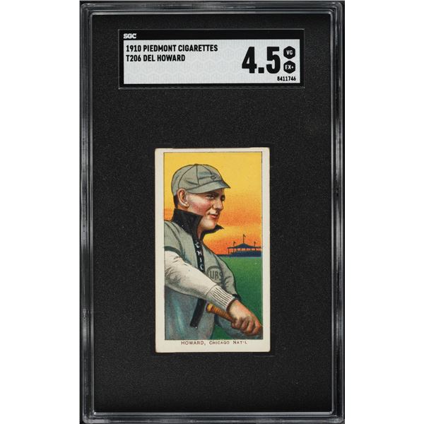 1909-11 T206 Del Howard (SGC 4.5)