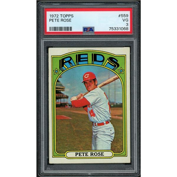 1972 Topps #559 Pete Rose (PSA 3)