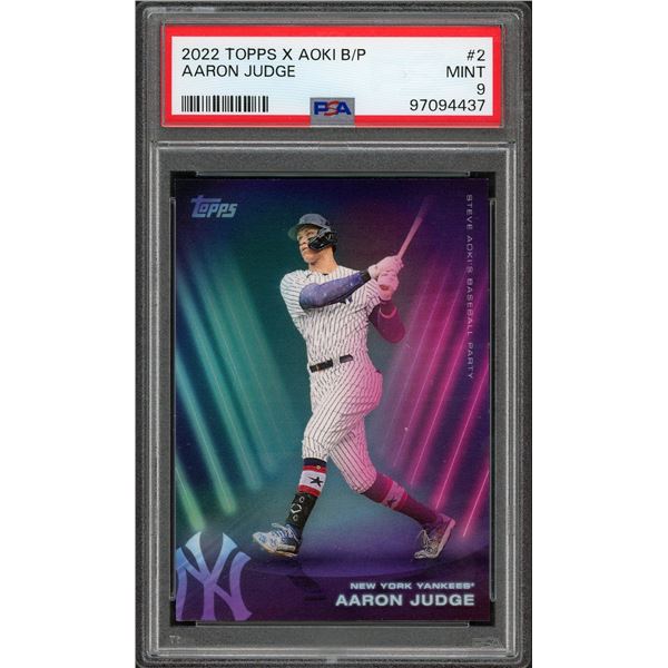 2022 Topps Steve Aoki Aaron Judge - PSA 9