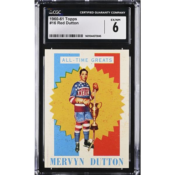 1960-61 Topps #16 Red Dutton ATG (CGC 6)