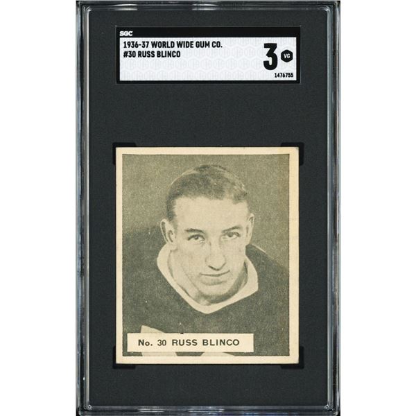 1937 World Wide Gum #30 Russ Blinco (SGC 3)