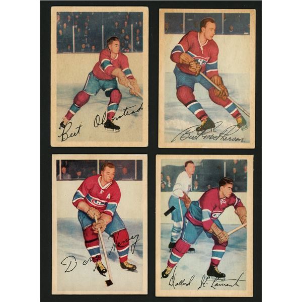 Lot of 8 x 1953-54 Parkhurst Hockey Cards (HOF)