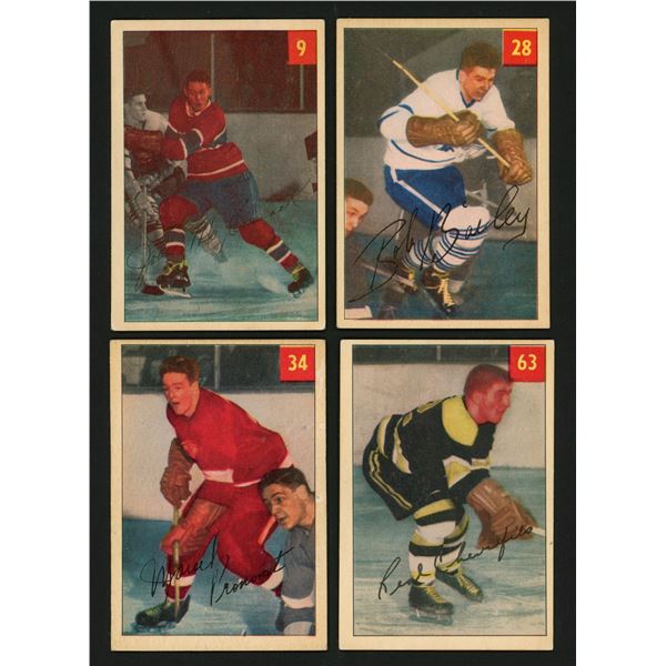 Lot of 8 x 1954-55 Parkhurst Hockey Cards (HOF, RC)