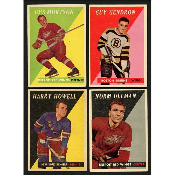Lot of 8 x 1958-59 Topps Hockey Cards (HOFers)