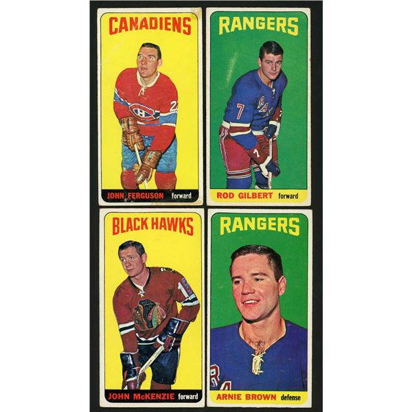 Lot of 8 x 1964-65 Topps Hockey Cards (HOFers, RC)