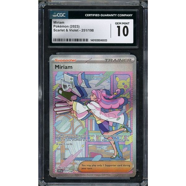 2023 Pokémon Miriam - Scarlet & Viotlet - CGC 10