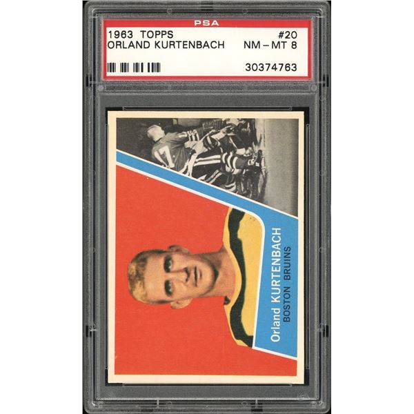 1963-64 Topps #20 Orland Kurtenbach (PSA 8)