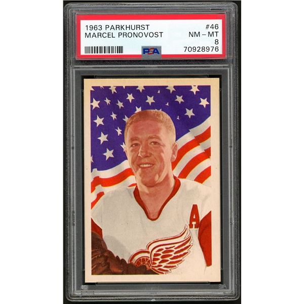 1963-64 Parkhurst #46 Marcel Pronovost (PSA 8)